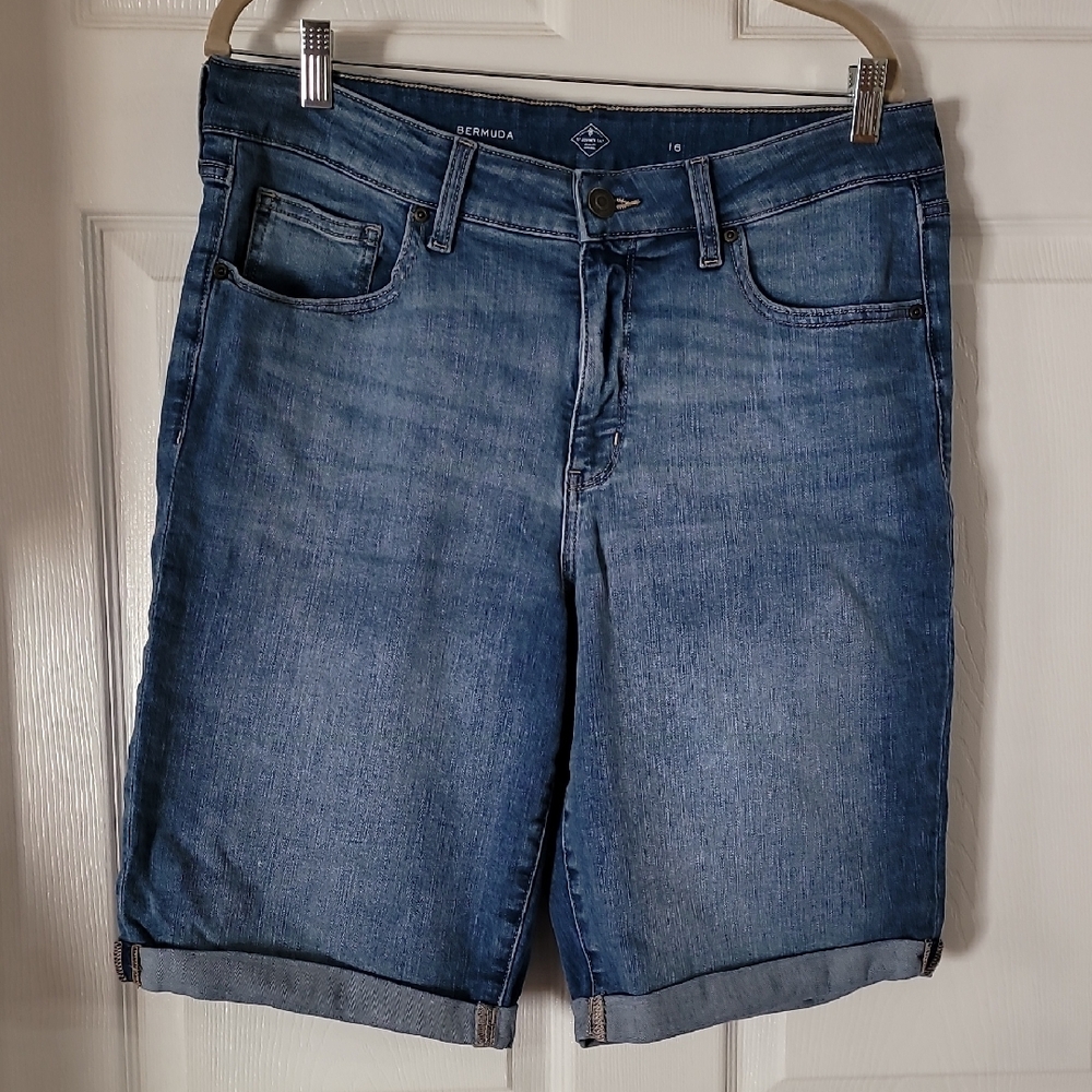 Blue Denim Bermuda Shorts